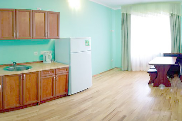 Отель Крым,Кухня в апартаментах 2-местных 1-комнатных