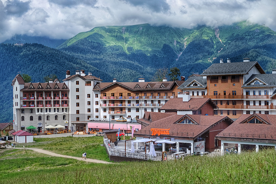 Гостиница Riders Lodge (Роза Хутор),Общий вид