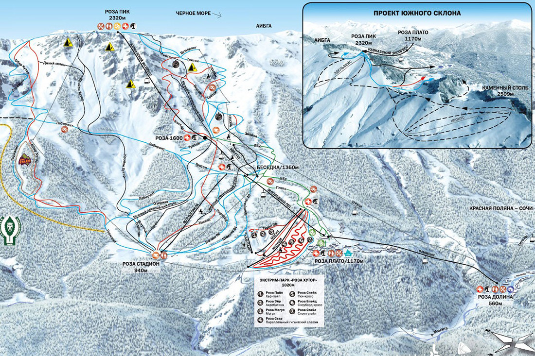 Детский лагерь отдыха  «Твои Вершины» горнолыжный детский лагерь карта лыжной трассы
