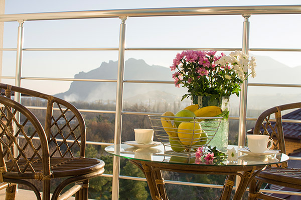 Гостиница Кристал (Cristal),Стандарт 2-местный с балконом с видом на горы