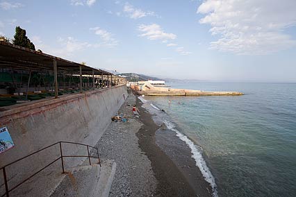 Санаторий Алуштинский,Пляж