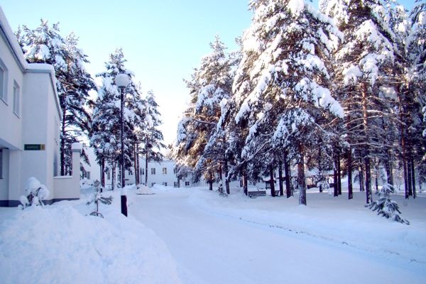 Санаторий Кивач Территория зима