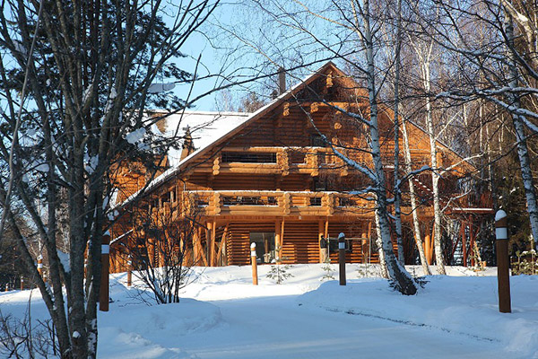 Гостиничный комплекс Романов лес,Территория зимой