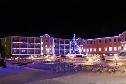 Загородный отель Барская усадьба,Внешний вид зимой