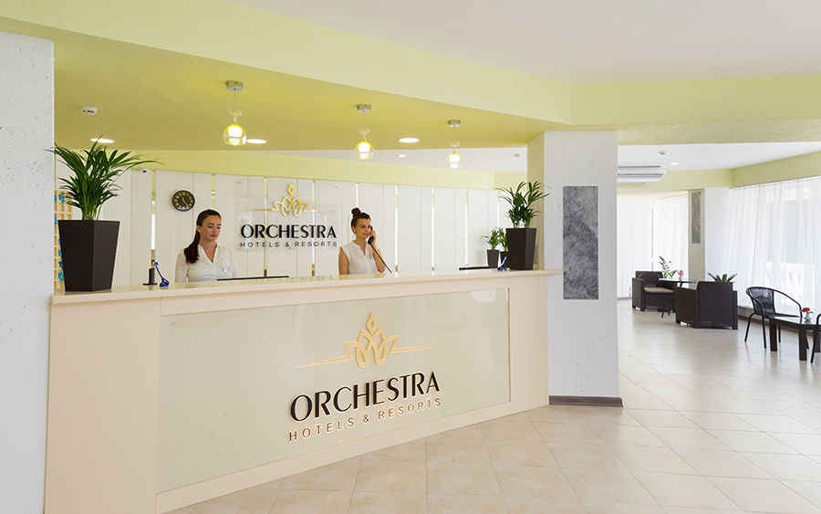 Отель Orchestra Horizont Gelendzhik Resort (Оркестра Горизонт (ех. Горизонт)) ,Ресепшн