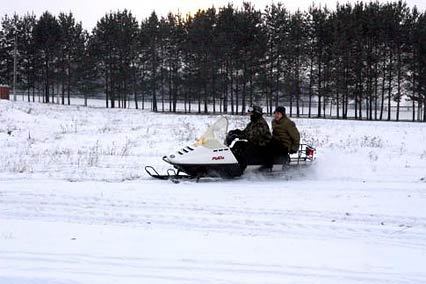 Катание на снегоходах