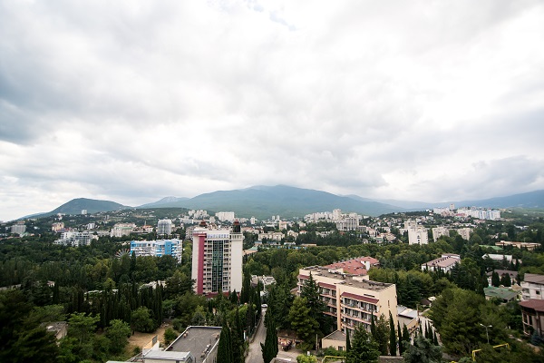 Пансионат Голубая Волна,Внешний вид на территорию